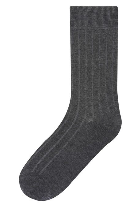 Ribbed Dress Socks, Bean view# 1