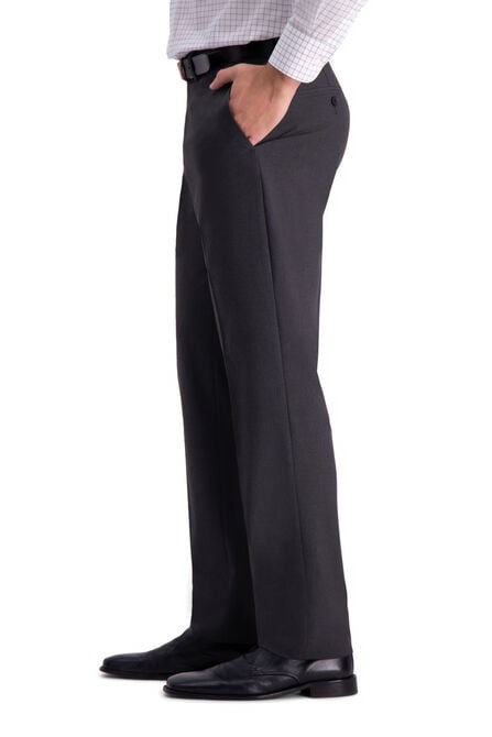 J.M. Haggar 4-Way Stretch Dress Pant, Charcoal Htr view# 2