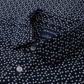 Pique Button Down Shirt - Geo Ditsy, DARK BLUE view# 5