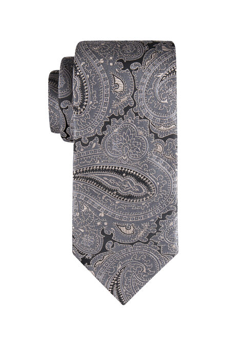 Grande Paisley Tie, Graphite view# 1