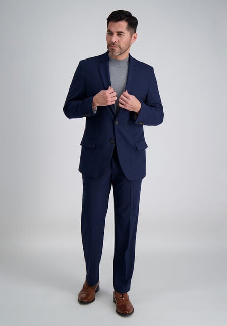 J.M. Haggar 4-Way Stretch Suit Jacket, BLUE