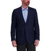 J.M. Haggar Textured Glen Plaid Sport Coat, Navy view# 1