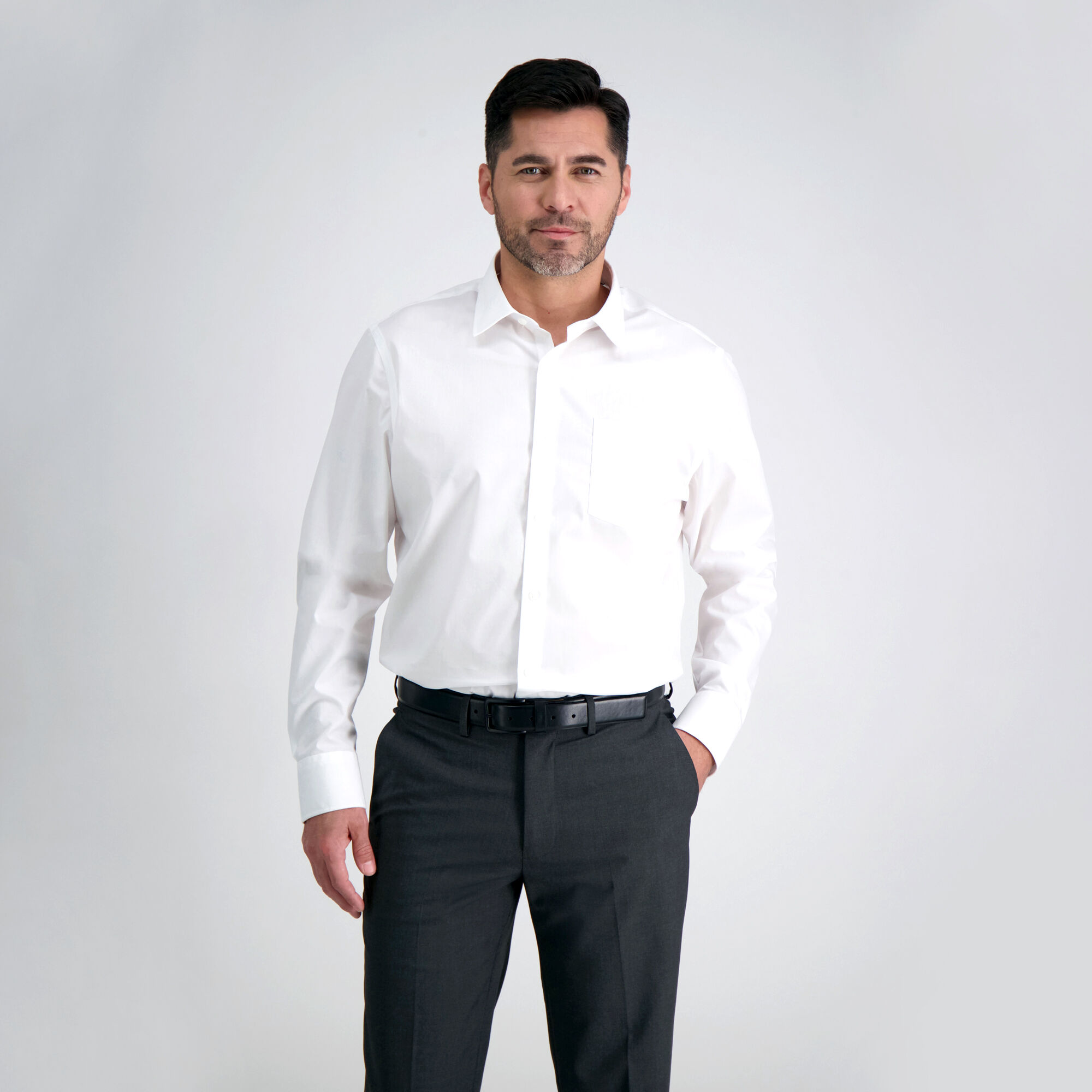 White Premium Comfort Dress Shirt