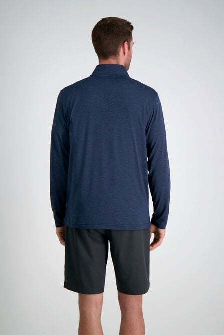 The Active Series&trade; Quarter Zip Heather Jersey, Heather Navy view# 2