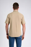 Pique Button Shirt, Khaki view# 2