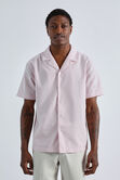Short Sleeve Seersucker Camp Shirt, Pink view# 1