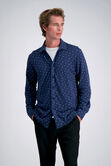 Long Sleeve Pique Shirt, Navy view# 1