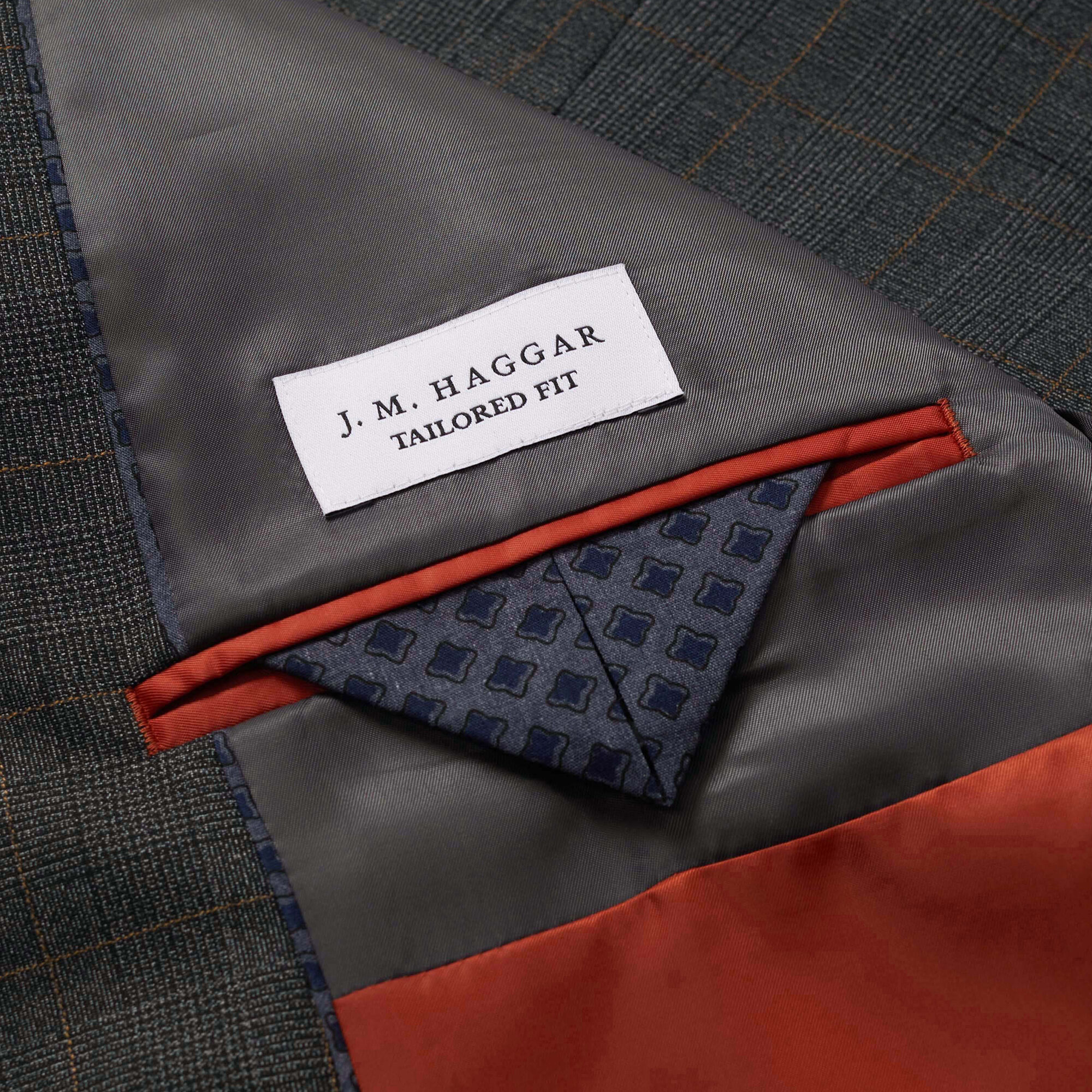 J.M. Haggar Textured Glen Plaid Sport Coat