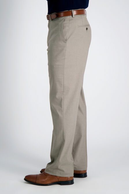 J.M. Haggar Dress Pant - Sharkskin, Oatmeal view# 3