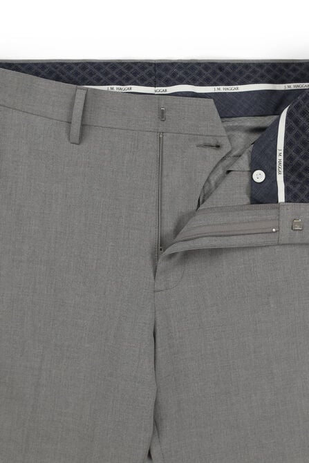 J.M. Haggar 4-Way Stretch Dress Pant - Solid, Grey view# 4