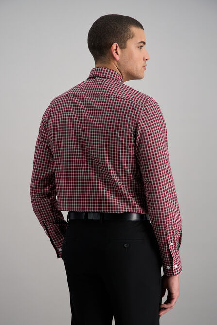 Premium Comfort Dress Shirt -  Dark Red Check, Red view# 4