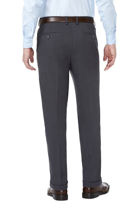 J.M. Haggar Premium Stretch Suit Pant - Pleated Front, Dark Heather Grey view# 3