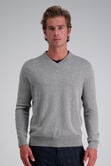 Long Sleeve V-Neck Sweater, Iron Htr view# 1