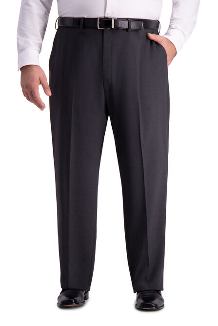 Big &amp; Tall J.M. Haggar 4-Way Stretch Suit Pant, Charcoal Htr view# 1