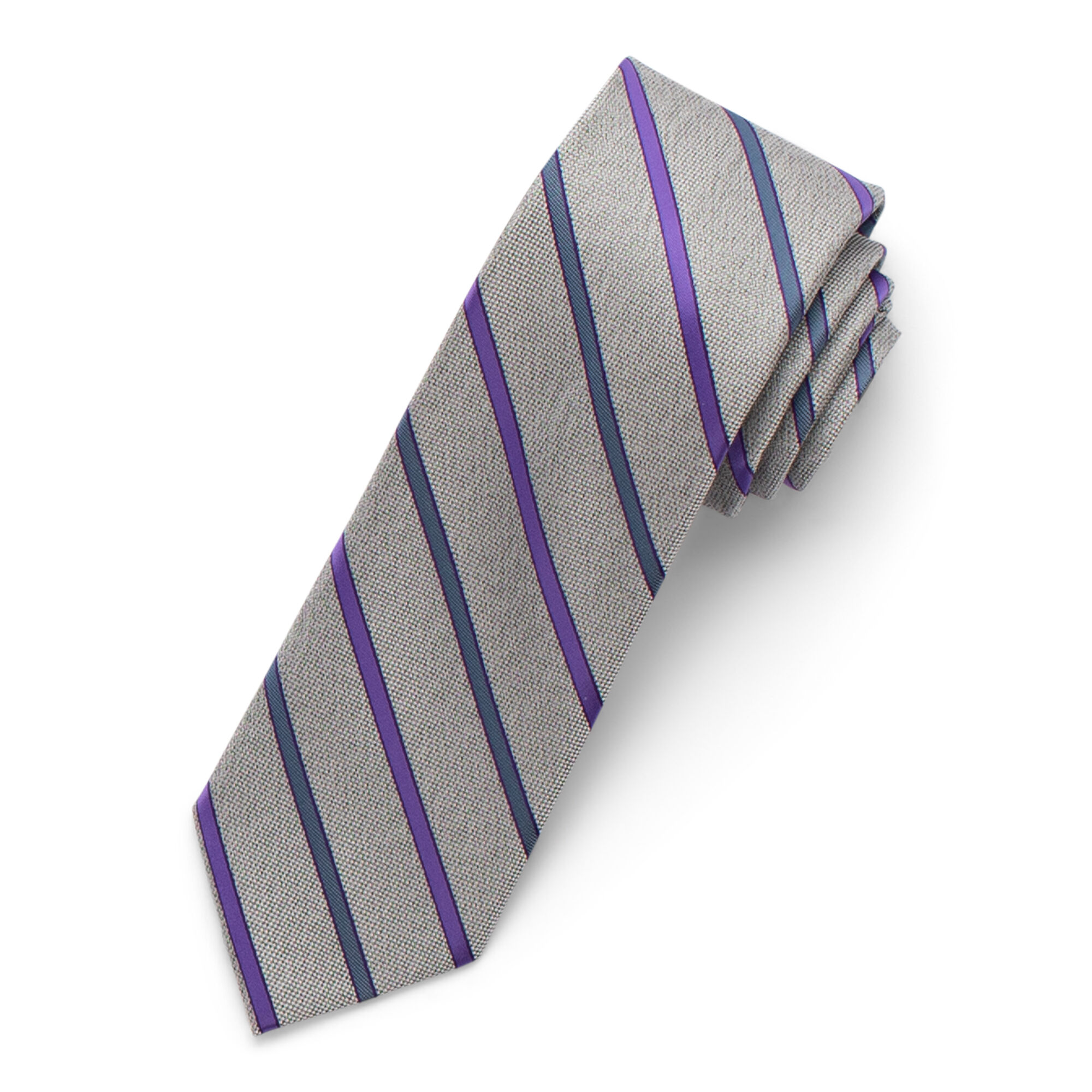 Haggar Heather Striped Tie Purple (2RC8-1008) photo