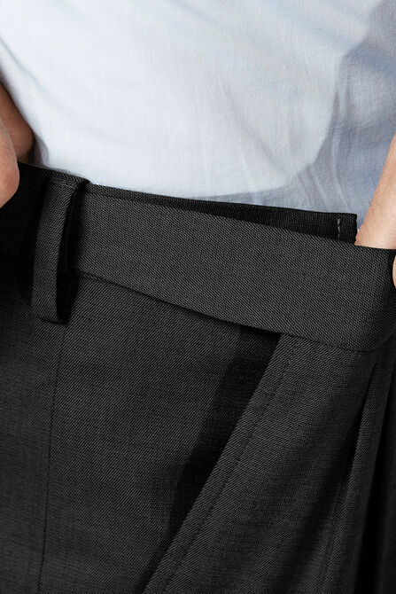 J.M. Haggar Dress Pant - Sharkskin, Black view# 5