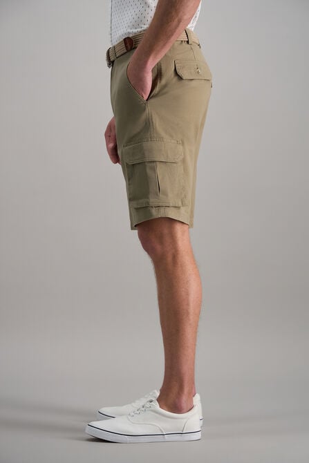 Stretch Cargo Short with Tech Pocket, Khaki view# 5
