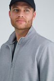 Full Zip Pique, Heather Grey view# 4