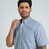 Woven Button Down Shirt - Multi Gingham, Yellow view# 3