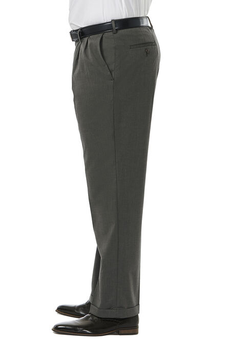 Big &amp; Tall Premium Stretch Dress Pant, Black / Charcoal view# 2