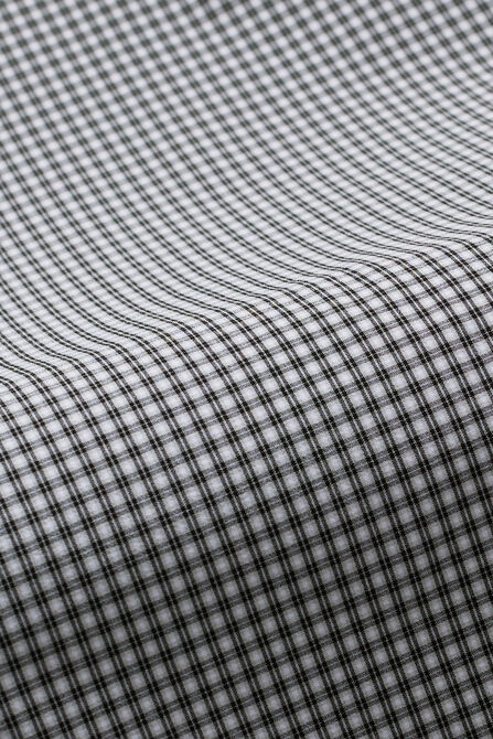 Smart Wash&trade; Dress Shirt - Black Check, Black / Charcoal view# 6