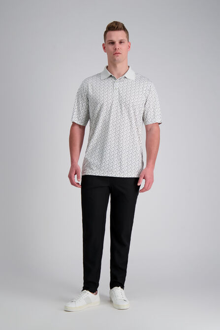 Short Sleeve Poly Polo, Light Grey view# 3