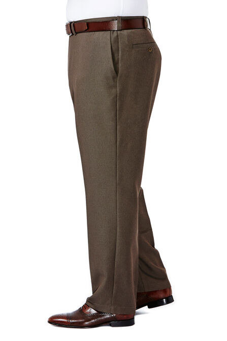 Big &amp; Tall Cool 18&reg; Heather Solid Pant, Heather Brown view# 2