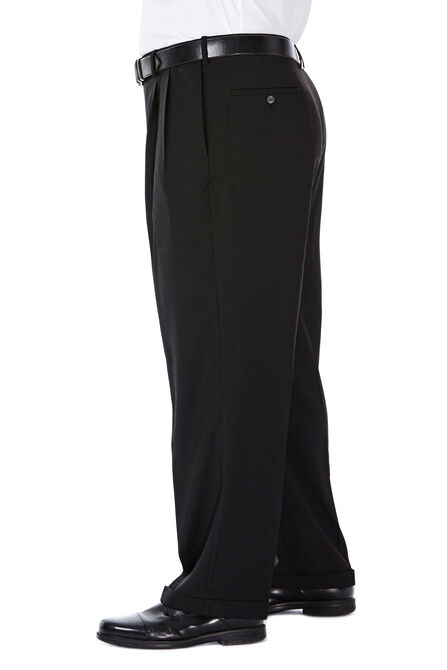 Big &amp; Tall E-CLO&trade; Stria Dress Pant, Dark Green view# 2