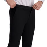 J.M. Haggar 4-Way Stretch Suit Pant - Plain Weave, Black view# 4