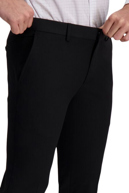J.M. Haggar 4-Way Stretch Suit Pant - Plain Weave, Black view# 4