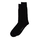 Dress Socks - Textured Solid Weave, Black view# 1