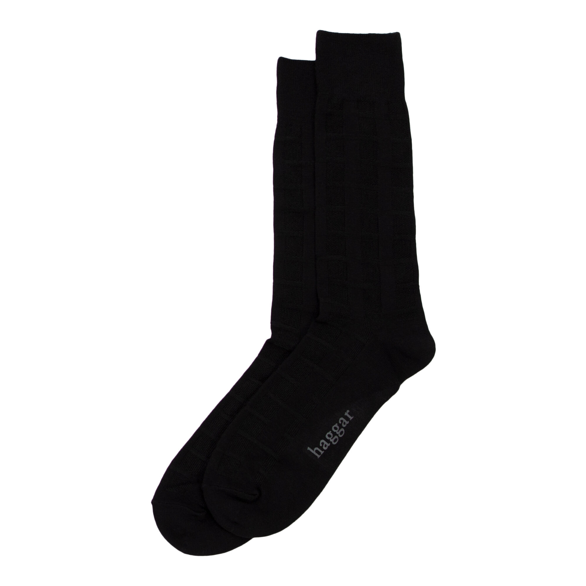Haggar Dress Socks - Textured Solid Weave Mineral (H7353 Clothing Underwear & Socks) photo