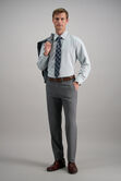 Smart Wash&reg; Dress Shirt - Dark Green Check, Dark Green view# 3