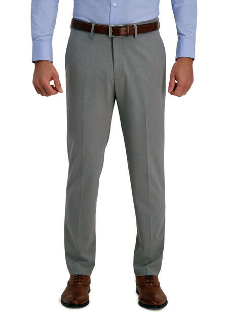 J.M. Haggar 4-Way Stretch Dress Pant - Solid, Grey