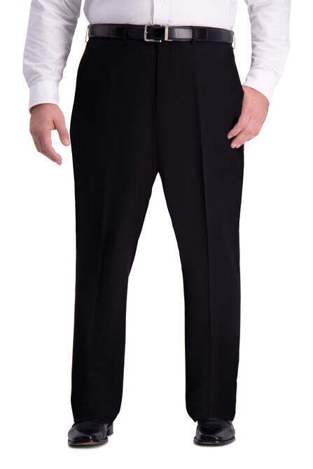 Big &amp; Tall J.M. Haggar 4-Way Stretch Dress Pant, Black view# 1