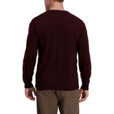 Basic V-Neck Sweater, Sangria view# 2