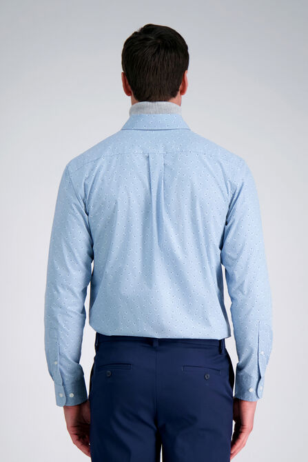 Long Sleeve Poplin Shirt, Light Blue view# 2