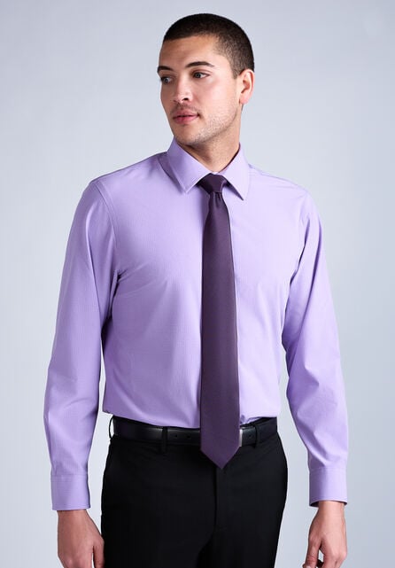 Smart Wash&reg; Dress Shirt - Lilac, Light Purple