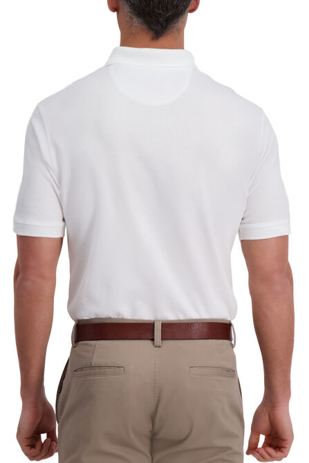 Large Box Print Polo, White view# 2