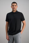 Short Sleeve Pique Polo, Black view# 1
