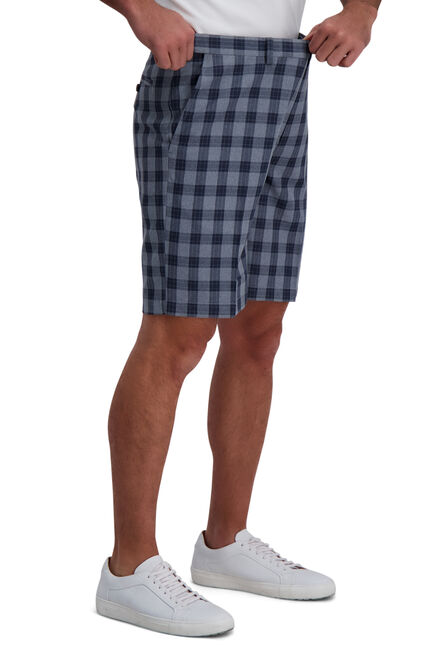 Cool 18&reg; Pro Windowpane Plaid Short, Light Grey view# 4