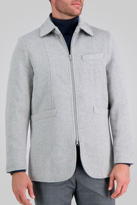 Full Zip Coat, Heather Grey view# 1