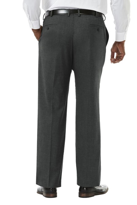Big &amp; Tall J.M. Haggar Premium Stretch Suit Pant - Flat Front, Med Grey view# 3