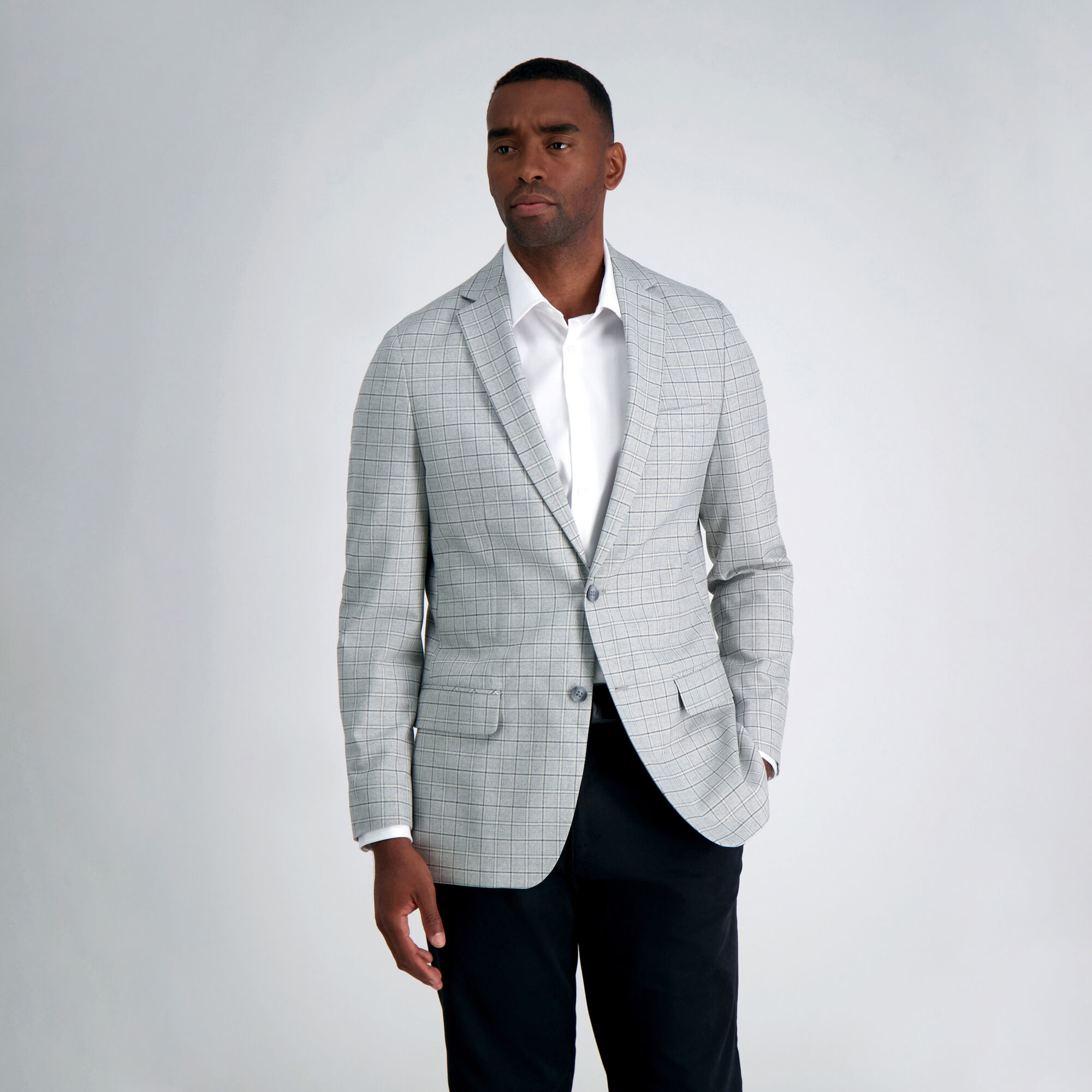 J.M. Haggar Premium Heather Grid Sport Coat