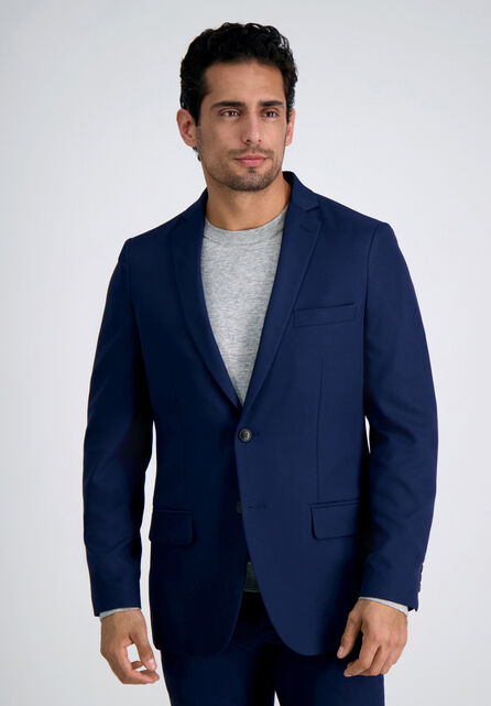 The Active Series&trade; Herringbone Suit Jacket, Midnight