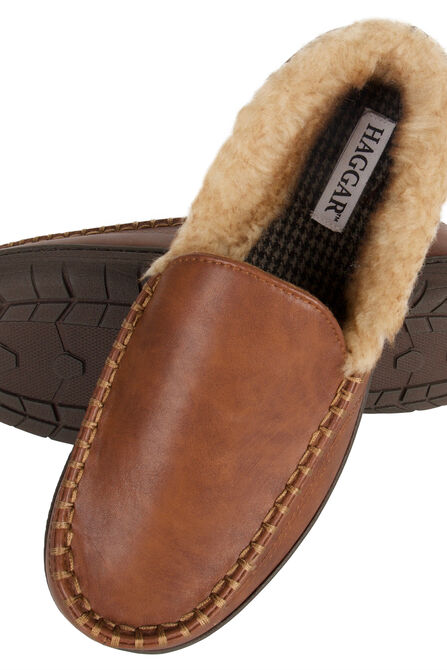 Smooth Venitian Slippers, Khaki view# 1