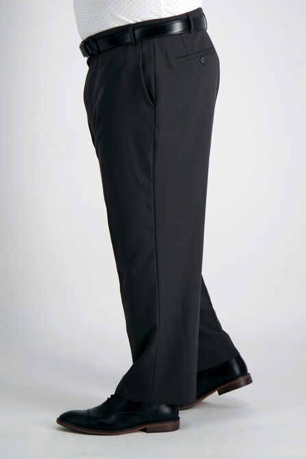 Big &amp; Tall Active Series&trade; Herringbone Suit Pant, Black / Charcoal view# 2