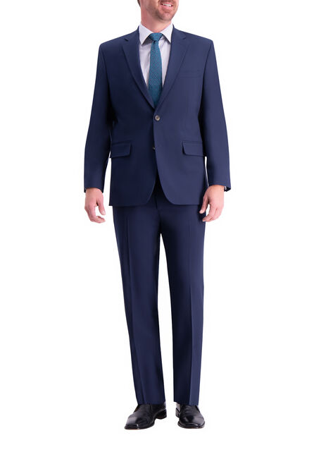 J.M. Haggar 4-Way Stretch Suit Jacket, BLUE