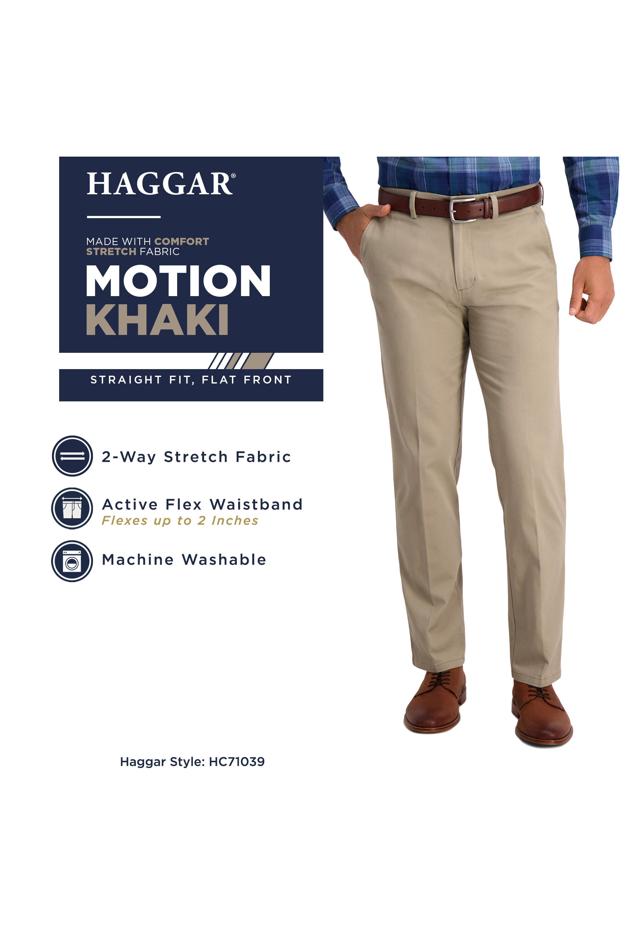 Haggar in motion sales slacks