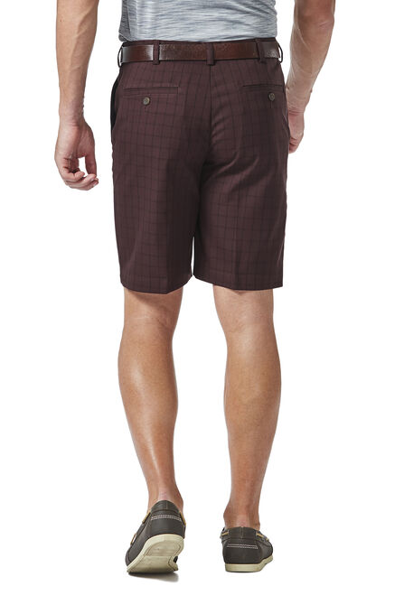 Cool 18&reg; Pro Graphic Windowpane Short, Wine view# 3